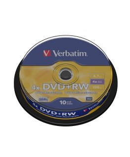 Verbatim DVD+RW Matt Silver 4,7 GB 10 vnt