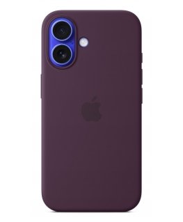 Apple iPhone 16 Silicone Case with MagSafe - Plum