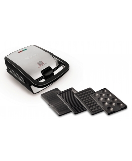 Tefal SW854D võileivagrill 700 W Must, Roostevaba teras