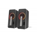 GENESIS Helium 100 BT RGB speaker set 10 W PC/Laptop Black, Silver 2.0 channels Bluetooth