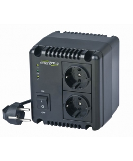 EnerGenie EG-AVR-1001 регулятор напряжения 2 розетка(и) 140 - 270 V Черный