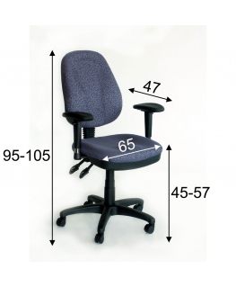 Home4You Office Chair 421FGA-LUX Dark Blue