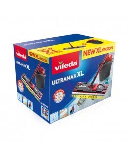 Vileda Ultramax XL Box mopp Kuiv & märg Mikrokiud Must, Punane