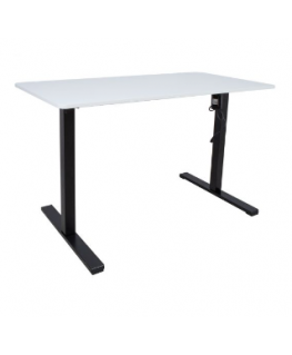 Home4You ERGO LIGHT Table with 1 Motor 120x60xH73-118cm, Black