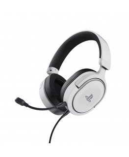 Trust GXT 498 Forta Austiņas Vadu Speļu Melns, Balts