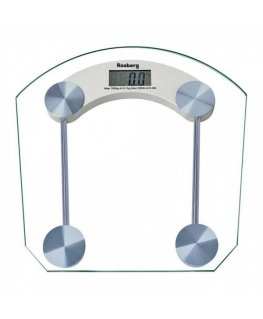 Rosberg 555551650B, Bathroom Scale, 4-Digit LCD, 180 kg