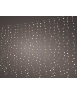 Lumineo Micro LED curtain light set for outdoor use, 90 x 100 cm