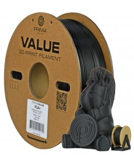 3D Prima 12810 3D-tulostusmateriaali Polymaitohappo (PLA) musta 3 kg