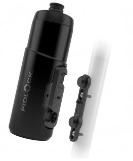 Fidlock Twist Bottle 600 -juomapullo ja teline, musta