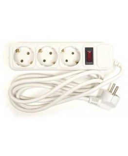 Power Plant Llc Extension Cord 1.8m, 3 Sockets, with Switch