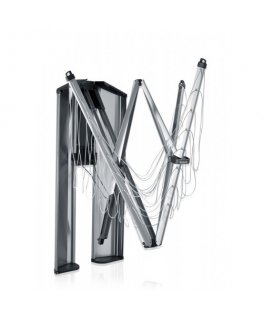 Brabantia 475924 laundry drying rack/line Wall-mountable rack Stainless steel