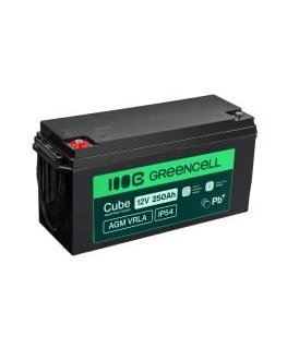Green Cell Greencell AGM VRLA 12 V 175 Ah huoltovapaa akku veneille, fotovoltaisiin järjestelmiin, aurinkopaneeleille (532 x 207