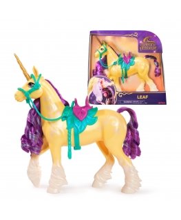 Unicorn Academy, Leaf with 2 Riding Accessories, 11”, Compatible with Ava, Dolls & Unicorn Toys for Girls Ages 4 and up