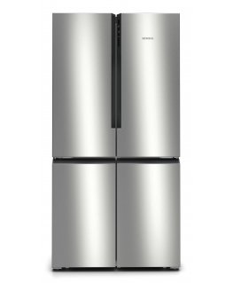 Siemens iQ300 KF96NVPEA side-by-side refrigerator Freestanding 605 L E Silver