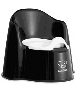 BabyBjorn Potty Seats laste pott Polüpropüleen (PP), Termoplast-elastomeer (TPE) Must, Valge