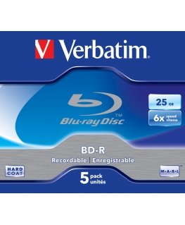 Verbatim 43715 blank Blu-Ray disc BD-R 25 GB 5 pc(s)