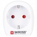 Skross Europe to USA power plug adapter Type B Type C (Europlug) White