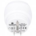 Skross Europe to USA power plug adapter Type B Type C (Europlug) White
