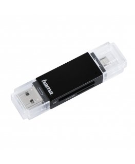 Hama Basic кардридер USB 2.0/Micro-USB Черный