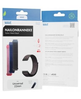 Wave WAVE-NB-UNI-22-BK watch part/accessory Watch strap