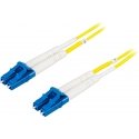 Deltaco OS2 Fiber cable, LC - LC, duplex, singlemode, 30m