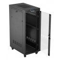 Lanberg FF01-6032-12BL rack cabinet 32U Floor mounted rack Black