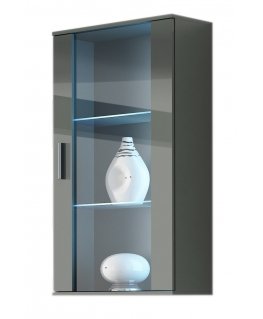 Cama hanging display cabinet SOHO grey/grey gloss