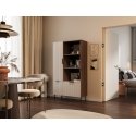 Cama 4 ALMERA bookcase 90x42x165 walnut/cashmere