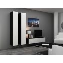 Cama Full cabinet VIGO '180' 180/40/30 white/black gloss