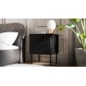 Cama Bedside table 2 pcs PALAZZO BIS 45x39xH59 mat black