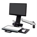 Ergotron Styleview Sit-Stand Combo Arm 61 cm (24") Siena Aliuminis