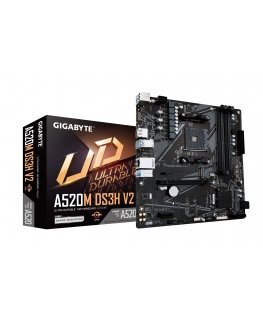 GIGABYTE A520M DS3H V2 pagrindinė plokštė AM4 lizdas „micro ATX“