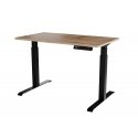 Cama Desk with electric height adjustment MOON 121x67x72-120 black/tan