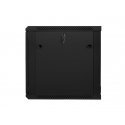 Lanberg WF01-6612-10B rack cabinet 12U Wall mounted rack Black
