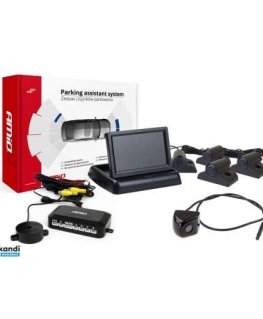 Amio Parking Sensor Kit tft02 4.3" with HD-310 Camera 4 Sensors Black Truck