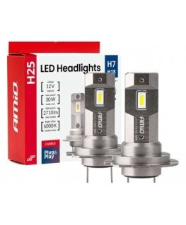 H25 Series Canbus H7 H18 12V 30W LED Car Bulbs amio-04712