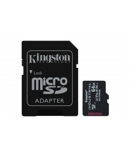 Kingston Technology 64GB microSDXC Industrial C10 A1 pSLC Card + SD Adapter