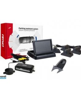 Amio Parkimise andurite komplekt tft02 4,3 tolli koos kaameraga hd-502-ir 4 anduriga musta veoauto jaoks