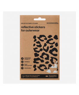 Helkurkleepsud kangast BOOKMAN Reflective Fabric Stickers, Leopard Silver