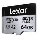 Lexar Professional SILVER PLUS 64 GB MicroSDXC UHS-I Luokka 3