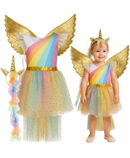 Three-piece unicorn costume 110-116 cm Kruzzel 26676