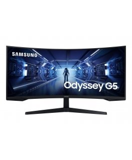 Samsung G55T monitori 86,4 cm (34") 3440 x 1440 pikseļi UltraWide Quad HD LED Melns