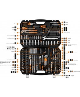 Neo Tools Pidätyskappaleet, 1/4", 65 mm, 5 kpl