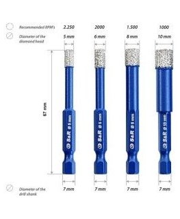 Neo Tools Puuri, otsikute ja pesade komplekt, 66 tk.