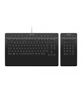 3Dconnexion Pro with Numpad keyboard Office USB + RF Wireless + Bluetooth QWERTZ German Black