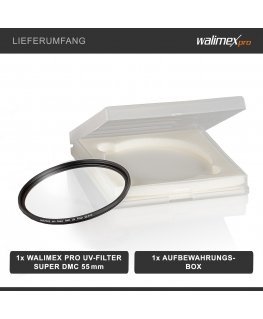 Walimex pro UV-filter Slim Super DMC 55mm