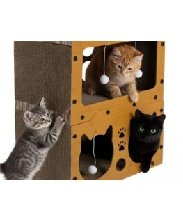 Cat scratching post - two-story house Purlov 27017