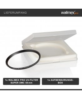 Walimex pro UV-filter Slim Super DMC 58mm