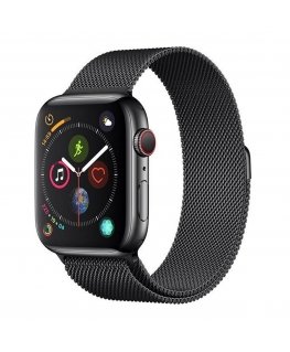 Devia 325083BK MILANESE LOOP 44MM SBLK Yhtye musta Ruostumaton teräs