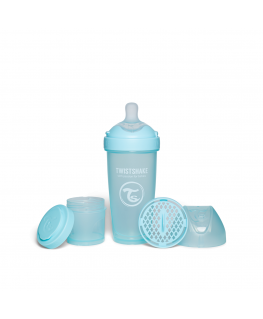 Twistshake antikolikinis buteliukas Pro Double 330ml mėlynas 79041